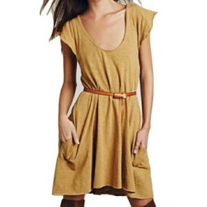 Free People FP Beach Sz S Early Riser Golden Dress